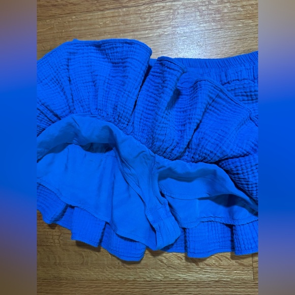 Day + Moon Blossom Cascade Mini Skort In Blue Medium (a3 - Picture 5 of 12